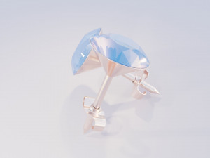 Diamond Earrings Model 3D