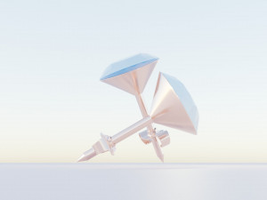 Diamond Earrings Model 3D