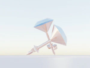 Diamond Earrings 3D Model