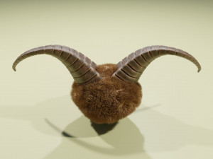 Display Horns Statue 3D मॉडल