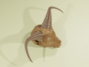 Display Horns Statue 3D मॉडल