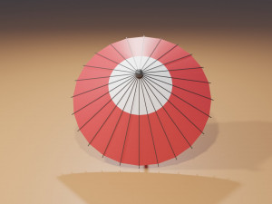Japanese Umbrella Modèle 3D
