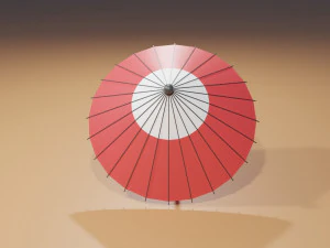Japanese Umbrella 3D Model