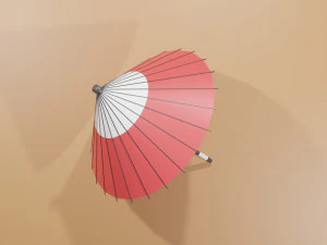 Japanese Umbrella 3D Model