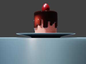 Chocolate Strawberry Cake 3D 模型