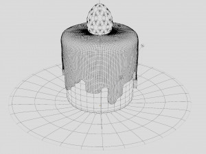 Chocolate Strawberry Cake 3D 模型