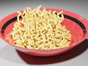 Noodles In a Bowl Modelo 3D