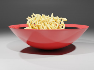 Noodles In a Bowl Modelo 3D