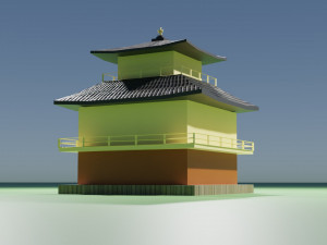 Kinkakuji Temple 3D Model