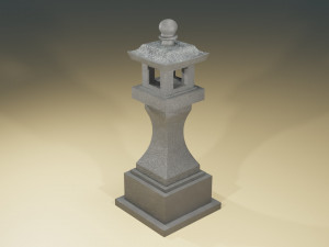 Pagoda Statue Garden 3Dモデル