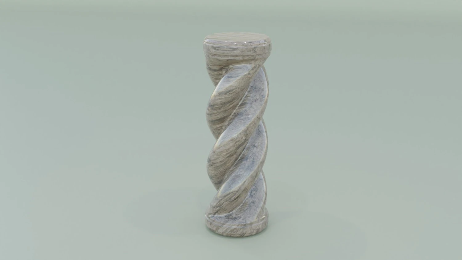 Spiral Pillar 3D Model .c4d .max .obj .3ds .fbx .stl .blend