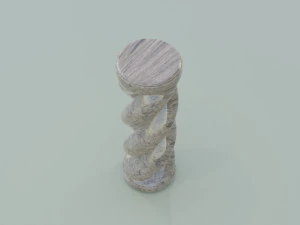 Spiral Pillar 3D Model