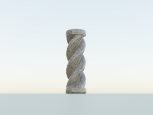 Spiral Pillar Model 3D