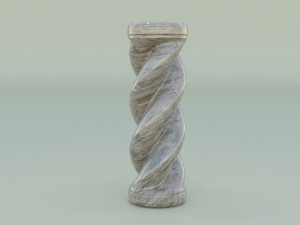 Spiral Pillar Model 3D