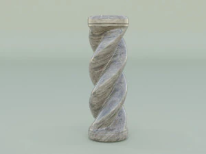 Spiral Pillar 3D Model