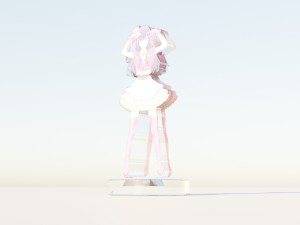 Acrylic Stand Hoshino Ai Idol Form 1 - Oshi no Ko 3D Model