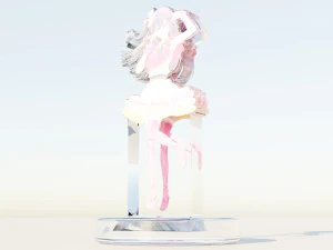 Acrylic Stand Hoshino Ai Idol Form 2 - Oshi no Ko 3D Model