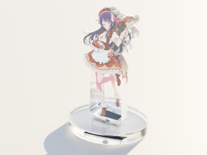 Acrylic Stand Hoshino Ai Valentine Visual - Oshi no Ko 3D Model