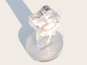 Acrylic Stand Hoshino Ai Valentine Visual - Oshi no Ko Modello 3D
