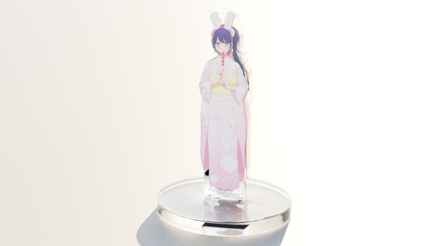 Acrylic Stand Hoshino Ai New Year Visual - Oshi no Ko Modelo 3D .c4d .max .obj .3ds .fbx .stl .blend 