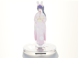 Acrylic Stand Hoshino Ai New Year Visual - Oshi no Ko Modelo 3D