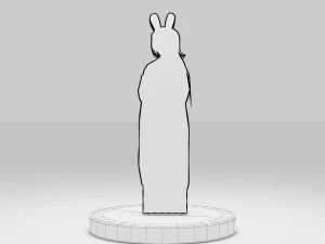 Acrylic Stand Hoshino Ai New Year Visual - Oshi no Ko 3D Model