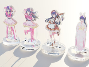 Acrylic Stand All Hoshino Ai - Oshi no Ko 3D Model