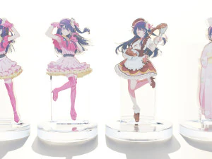 Acrylic Stand All Hoshino Ai - Oshi no Ko 3D Model