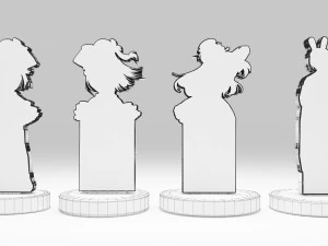 Acrylic Stand All Hoshino Ai - Oshi no Ko 3D Model