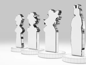 Acrylic Stand All Hoshino Ai - Oshi no Ko 3D Model