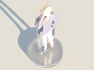 Acrylic Stand Aqua Hoshino - Oshi no Ko 3D-Modell