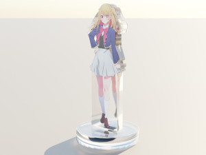 Acrylic Stand Ruby Hoshino - Oshi no Ko Modelo 3D