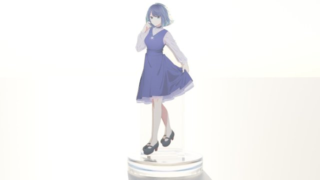 Acrylic Stand Akane Kurokawa - Oshi no Ko 3D Model .c4d .max .obj .3ds .fbx .stl .blend 