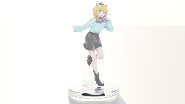 Acrylic Stand Mem-Cho - Oshi no Ko 3D Model .c4d .max .obj .3ds .fbx .stl .blend 