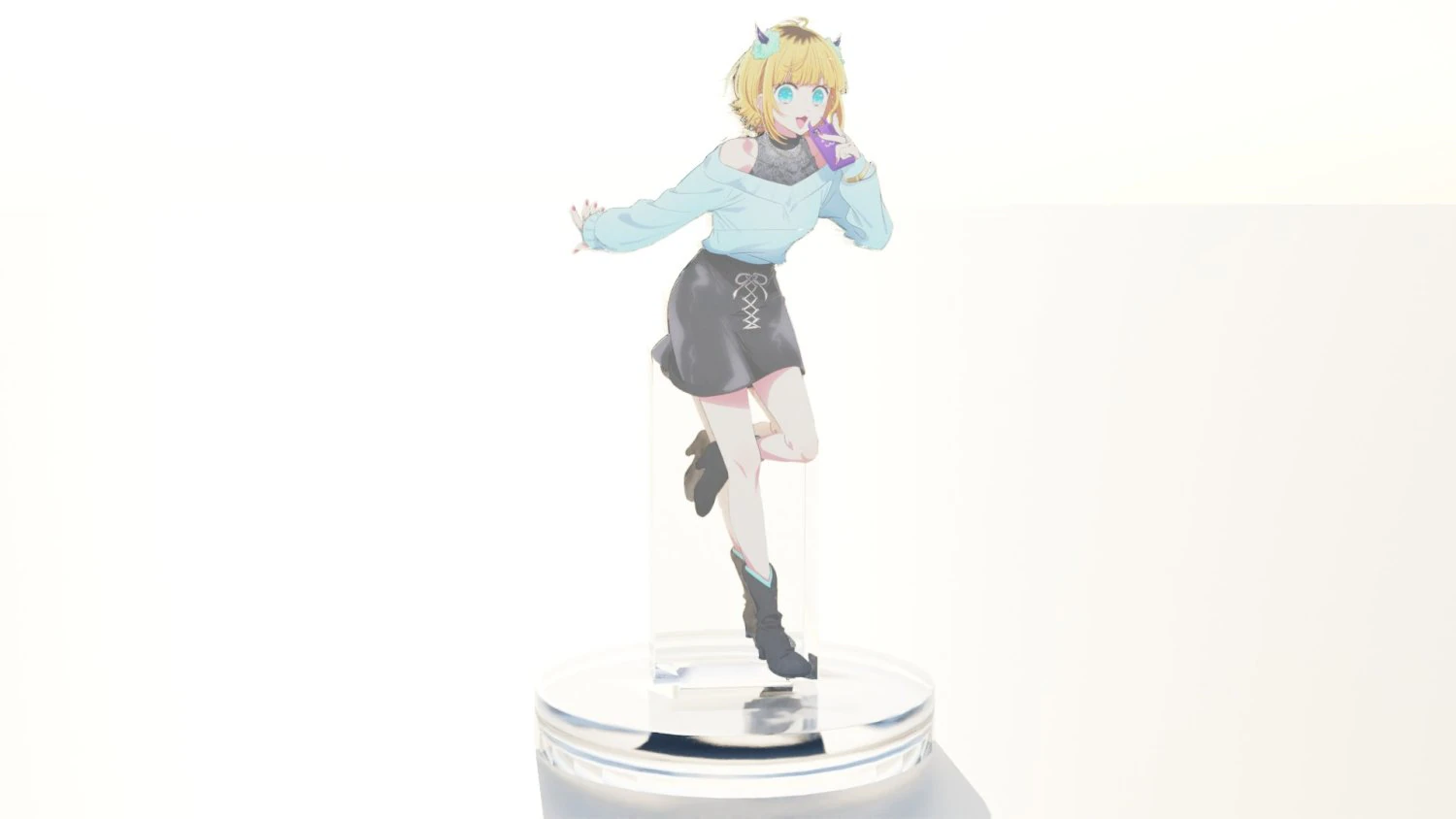 Acrylic Stand Mem-Cho - Oshi no Ko 3D Model .c4d .max .obj .3ds .fbx .stl .blend 