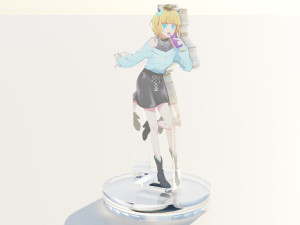 Acrylic Stand Mem-Cho - Oshi no Ko 3D Model