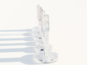 Acrylic Stand All Main Characters Oshi no Ko 3D 모델
