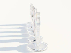 Acrylic Stand All Main Characters Oshi no Ko 3D Model