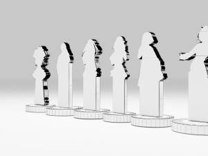 Acrylic Stand All Main Characters Oshi no Ko 3D 모델
