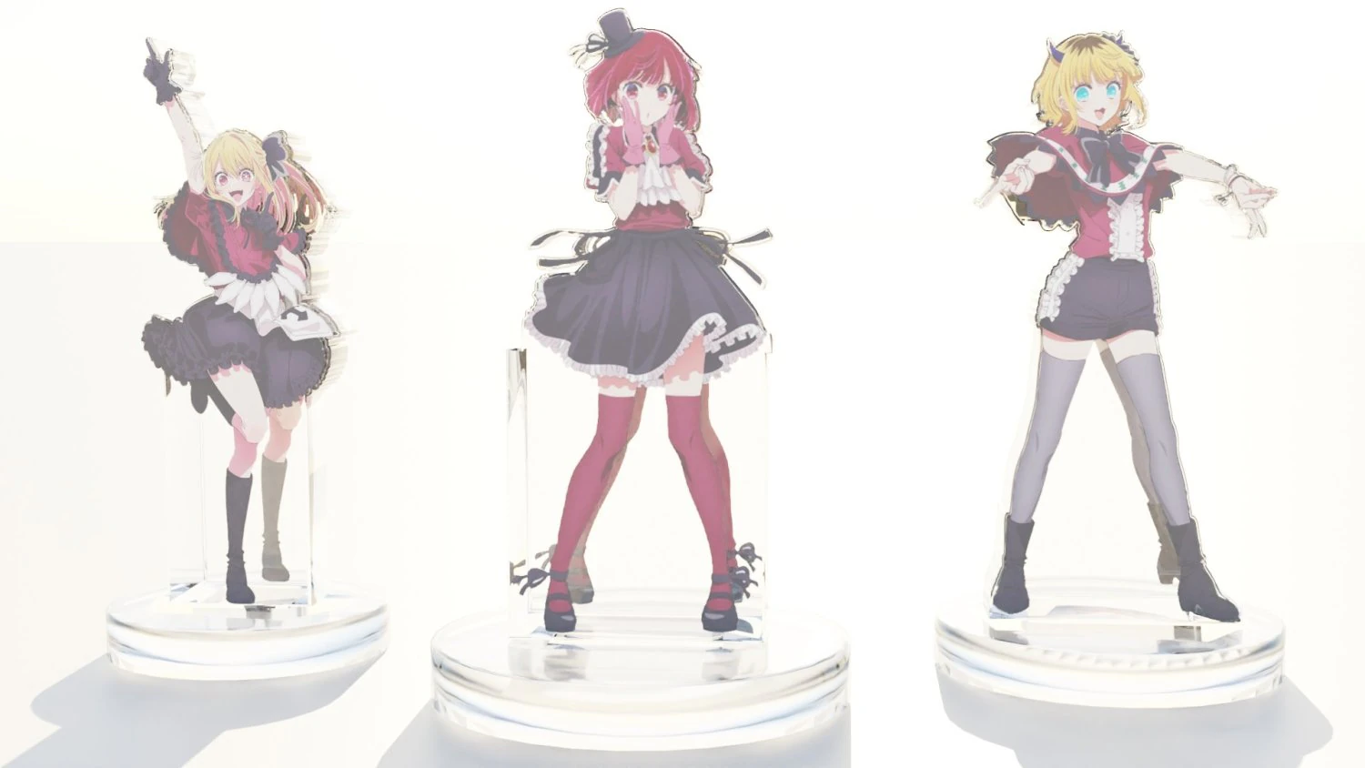 Acrylic Stand All Member B-Komachi - Oshi no Ko 3D Model .c4d .max .obj .3ds .fbx .stl .blend