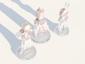 Acrylic Stand All Member B-Komachi - Oshi no Ko 3D Model