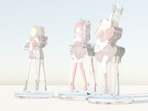 Acrylic Stand All Member B-Komachi - Oshi no Ko Modèle 3D