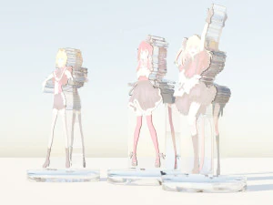 Acrylic Stand All Member B-Komachi - Oshi no Ko 3D Model