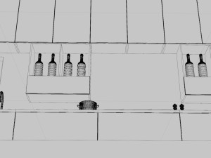 Contemporary Modular Kitchen Cabinet Modelo 3D