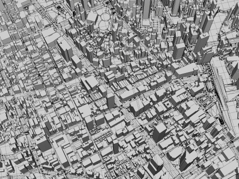 Sendai Japan Modèle 3D