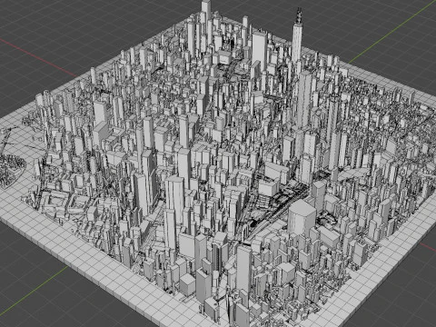 Sendai Japan 3D Model