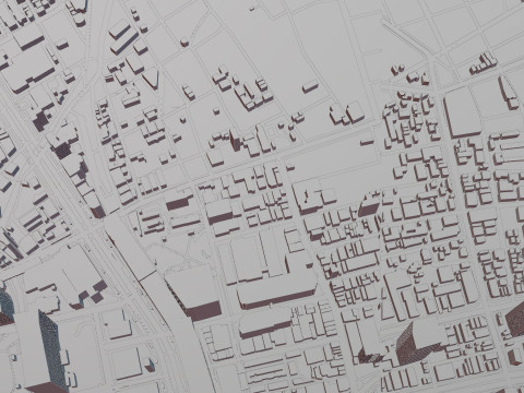 Fukuoka Japan Citymap Building Model 3D