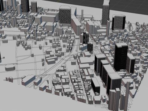Fukuoka Japan Citymap Building Model 3D