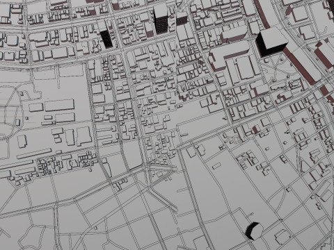 Fukuoka Japan Citymap Building Model 3D