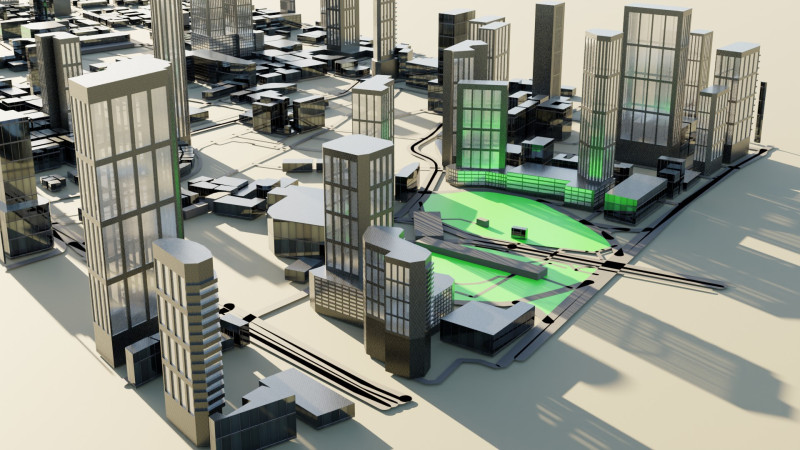 Guangzhou China Citymap Building Modello 3D .c4d .max .obj .3ds .fbx .stl .blend 